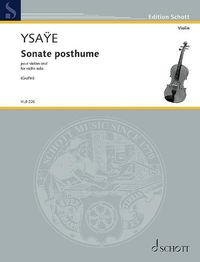 Cover image for Sonate Posthume, Op. 27bix: For Violin Solo