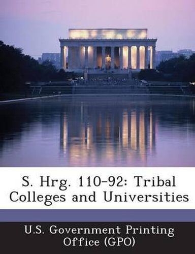 Cover image for S. Hrg. 110-92