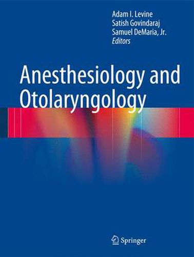 Cover image for Anesthesiology and Otolaryngology