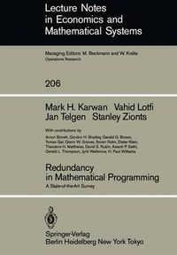 Cover image for Redundancy in Mathematical Programming: A State-of-the-Art Survey