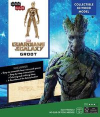 Cover image for Incredibuilds: Marvel: Groot: Guardians of the Galaxy 3D Wood Model: A Guide to the Cosmic Adventurers