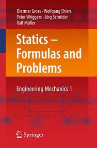 Cover image for Statics - Formulas and Problems: Engineering Mechanics