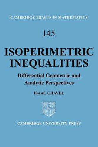 Cover image for Isoperimetric Inequalities: Differential Geometric and Analytic Perspectives