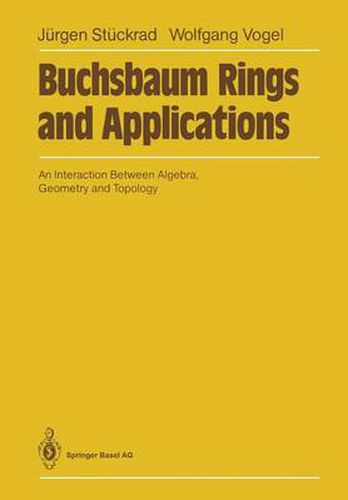 Cover image for Buchsbaum Rings and Applications: An Interaction Between Algebra, Geometry and Topology