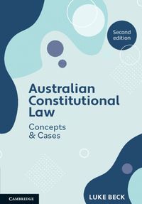 Cover image for Australian Constitutional Law