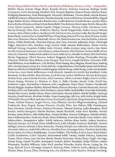 Cover image for David Chipperfield Architects Works 2018: Vicenza, Basilica Palladiana, 12 May - 2 September.