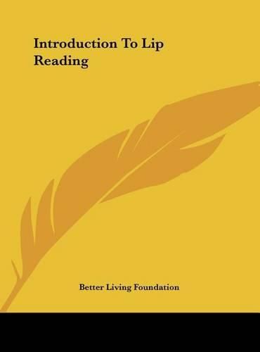 Cover image for Introduction to Lip Reading