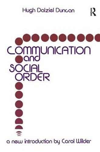 Cover image for Communication and Social Order