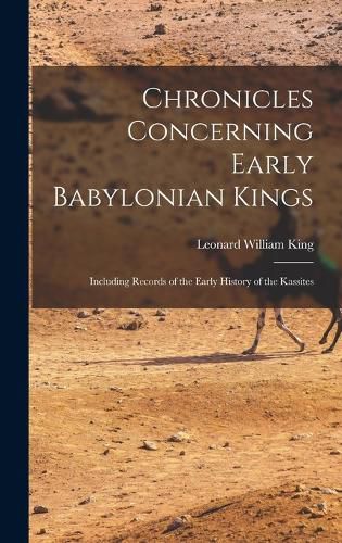 Cover image for Chronicles Concerning Early Babylonian Kings