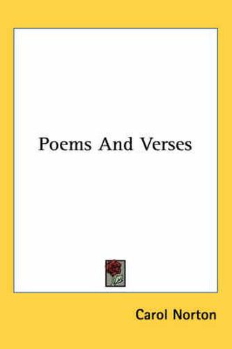 Cover image for Poems and Verses