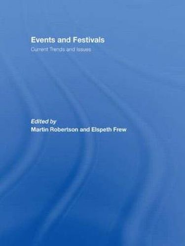 Cover image for Events and Festivals: Current Trends and Issues