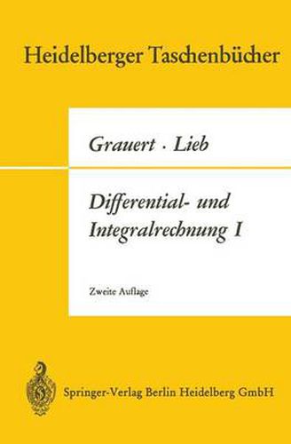 Cover image for Differential- Und Integralrechnung I: Funktionen Einer Reellen Veranderlichen