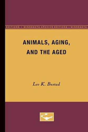 Cover image for Animals, Aging, and the Aged