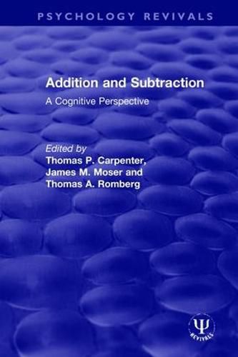 Cover image for Addition and Subtraction: A Cognitive Perspective