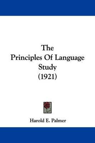 Cover image for The Principles of Language Study (1921)