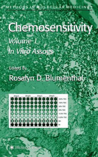 Cover image for Chemosensitivity: Volume I: In Vitro Assays