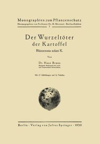 Cover image for Der Wurzeltoeter Der Kartoffel: Rhizoctonia Solani K.