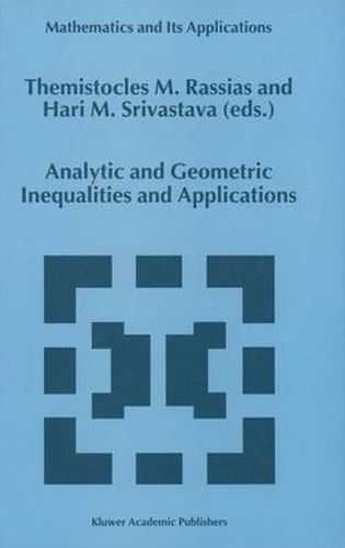 Cover image for Analytic and Geometric Inequalities and Applications