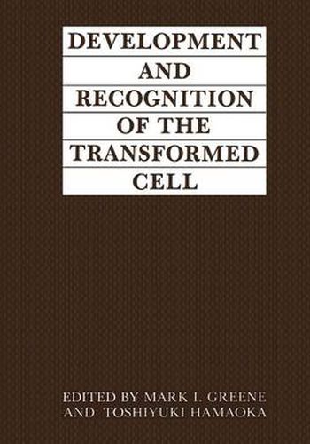 Cover image for Development and Recognition of the Transformed Cell