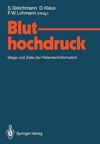 Cover image for Bluthochdruck