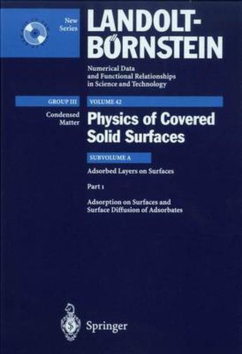 Cover image for Adsorption on Surfaces and Surface Diffusion of Adsorbates