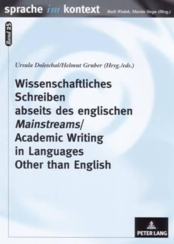 Cover image for Wissenschaftliches Schreiben Abseits Des Englischen Mainstreams Academic Writing in Languages Other Than English