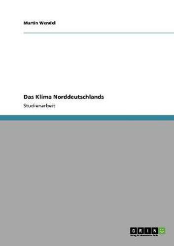 Cover image for Das Klima Norddeutschlands
