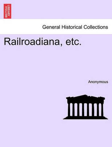 Cover image for Railroadiana, Etc.
