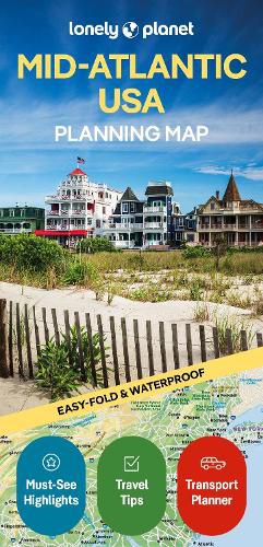 Cover image for Lonely Planet Mid-Atlantic USA Planning Map