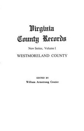 Cover image for Virginia County Records