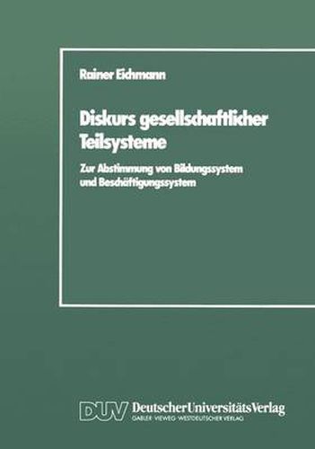 Cover image for Diskurs Gesellschaftlicher Teilsysteme