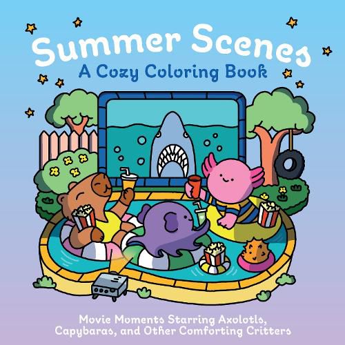 Cover image for Summer Scenes: A Cozy Coloring Book
