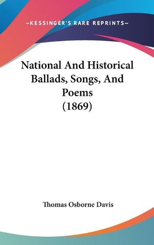 Cover image for National and Historical Ballads, Songs, and Poems (1869)