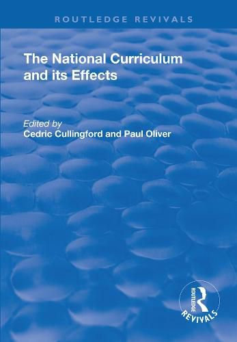 Cover image for The National Curriculum and its Effects