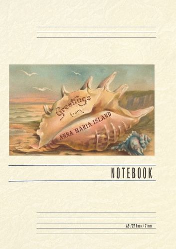 Cover image for Vintage Lined Notebook Greetings from Anna Maria Island