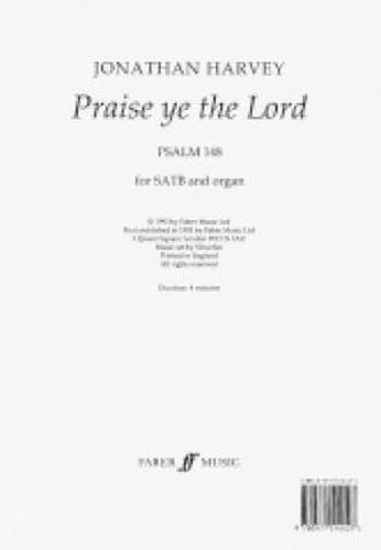 Cover image for Praise Ye The Lord