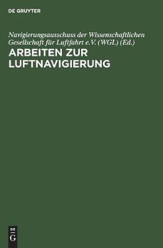 Cover image for Arbeiten Zur Luftnavigierung