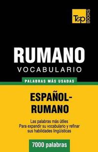 Cover image for Vocabulario espanol-rumano - 7000 palabras mas usadas