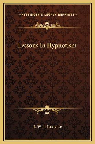 Lessons in Hypnotism