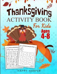 Cover image for Thanksgiving Activity Book For Kids