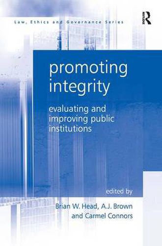 Cover image for Promoting Integrity: Evaluating and Improving Public Institutions