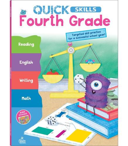 Cover image for Quick Skills Fourth Grade Workbook