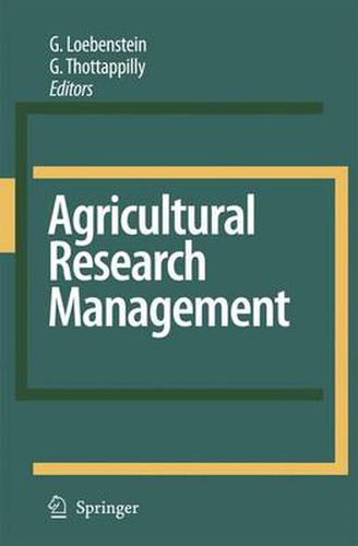 Cover image for Agricultural Research Management