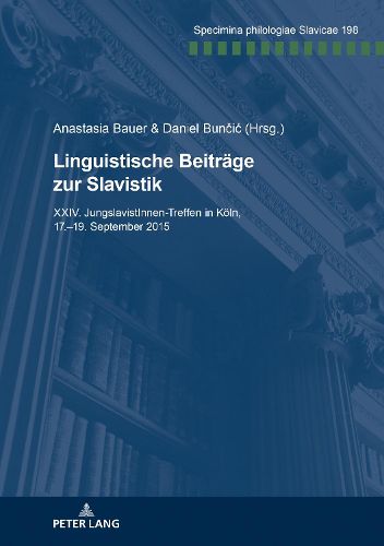 Cover image for Linguistische Beitraege Zur Slavistik: XXIV. Jungslavistinnen-Treffen in Koeln, 17.-19. September 2015