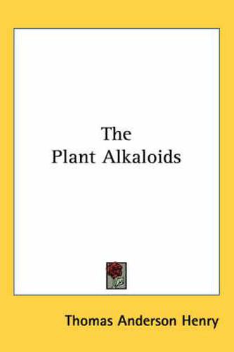 The Plant Alkaloids