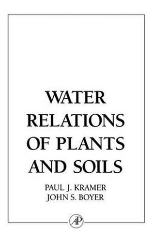 Water Relations of Plants and Soils