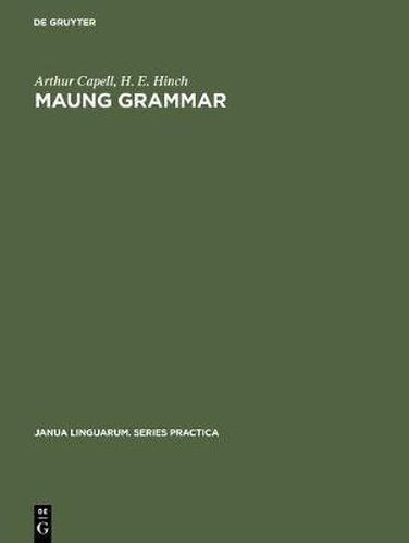 Cover image for Maung grammar: Texts and vocabulary