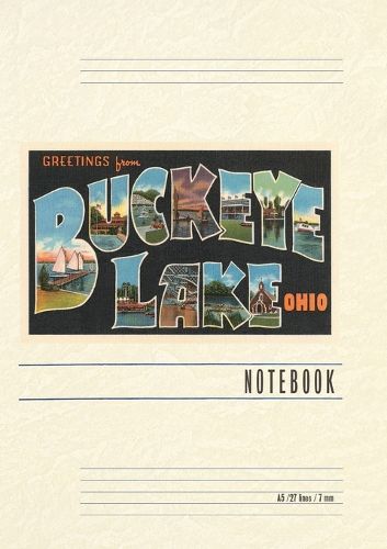 Cover image for Vintage Lined Notebook Greetings from Buckeye Lake