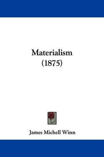 Cover image for Materialism (1875)