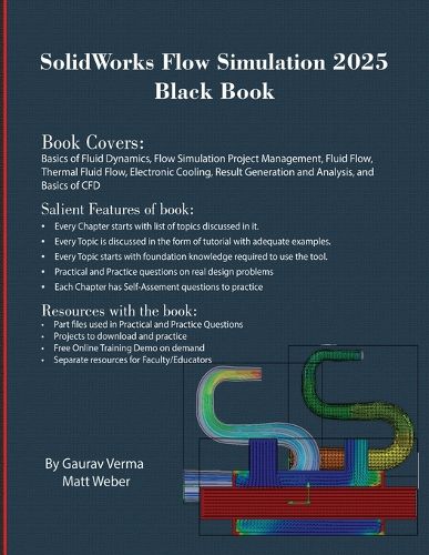 Cover image for SolidWorks Flow Simulation 2025 Black Book